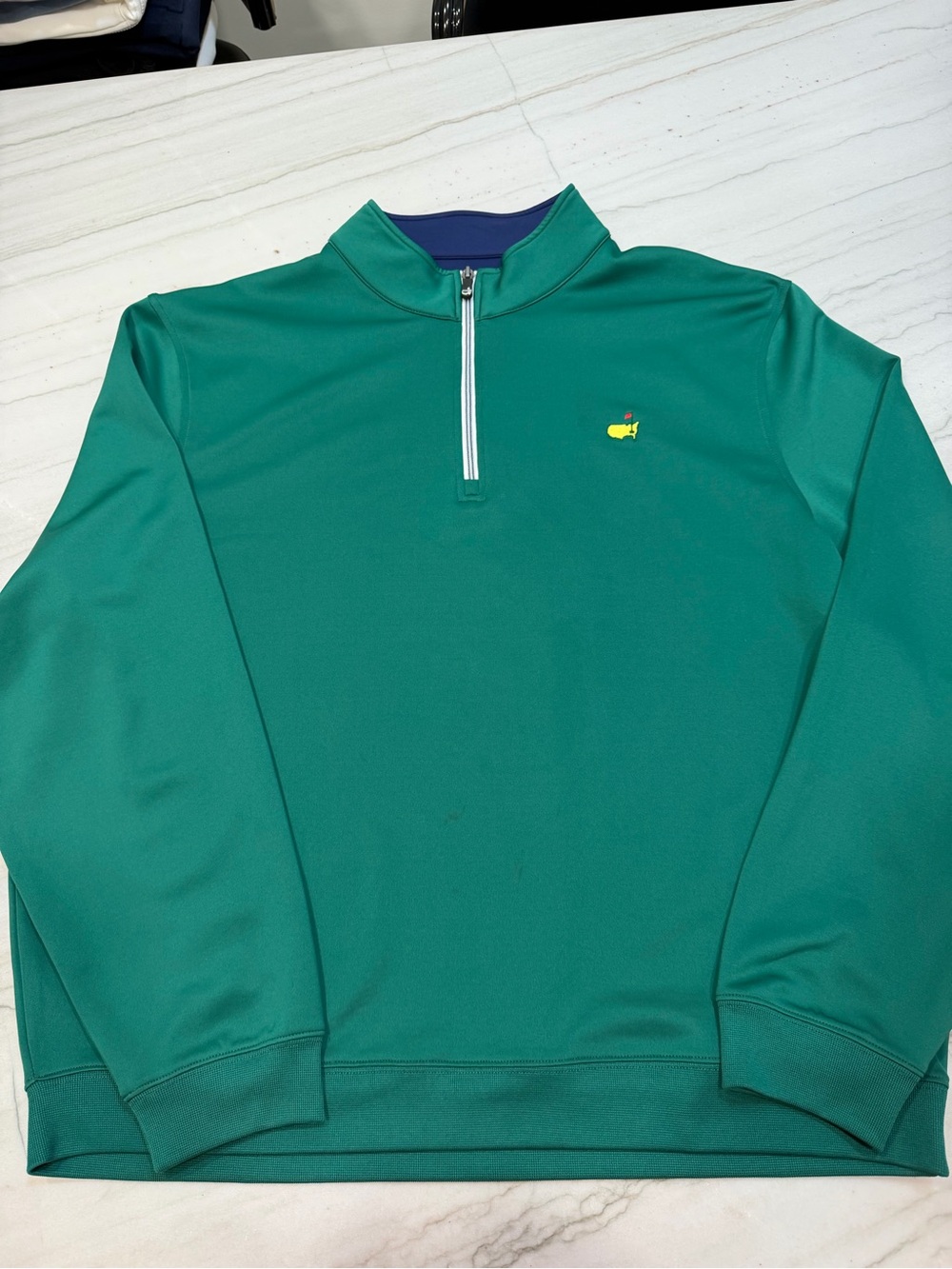 Men's MASTERS TECH Quarter-Zip Pullover with Signature Logo